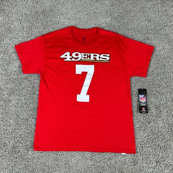 San Fransisco 49ers Shirt Boys Large Red White Football NFL Team Apparel - Picture 1 of 11